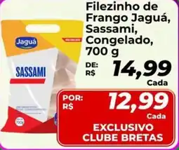 Supermercados Bretas Filezinho de Frango Jaguá, Sassami, Congelado, oferta