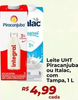 Supermercados Bretas Leite UHT Piracanjuba ou Italac, com Tampa, oferta