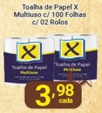 X Supermercados Toalha de Papel X Multiuso oferta