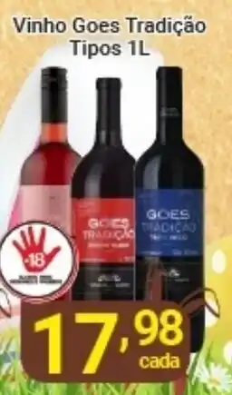 X Supermercados Vinho Goes Tradição Tipos oferta