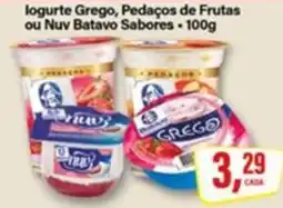 Rede Supermarket Iogurte Grego, Pedaços de Frutas ou Nuv Batavo Sabores oferta