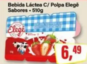 Rede Supermarket Bebida Láctea C/ Polpa Elege Sabores oferta