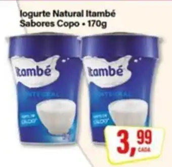 Rede Supermarket logurte Natural Itambé Sabores Copo oferta