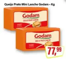 Rede Supermarket Queijo Prato Mini Lanche Godam oferta