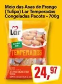 Rede Supermarket Meio das Asas de Frango (Tulipa) Lar Temperadas Congeladas Pacote oferta