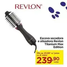 Carrefour Revlon - escova secadora e alisadora titanium max edition oferta
