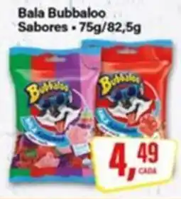 Rede Supermarket Bala Bubbaloo Sabores oferta