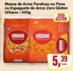 Rede Supermarket Massa de Arroz Parafuso ou Pena ou Espaguete de Arroz Zero Glúten Urbano oferta