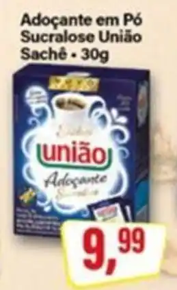 Rede Supermarket Adoçante em Pó Sucralose União Sache. oferta