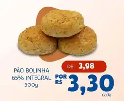Bergamais Supermercados Pão bolinha 65% integral oferta