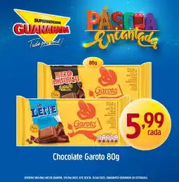 Supermercados Guanabara Chocolate Garoto oferta