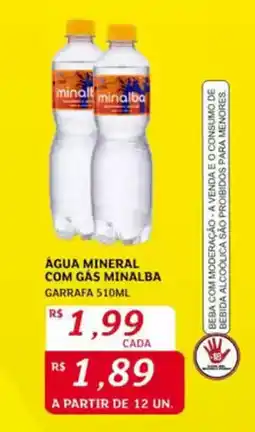 Assaí Atacadista Água mineral com gas minalba garrafa oferta