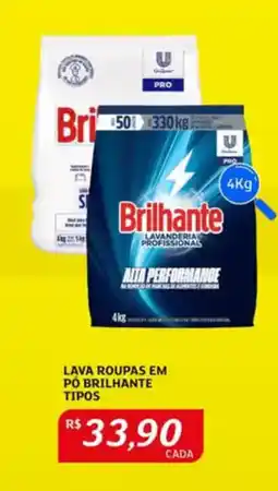 Assaí Atacadista Lava roupas em pó brilhante tipos oferta