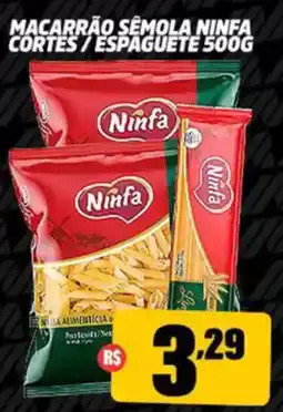 Macarrão semola ninfa cortes/espaguete
