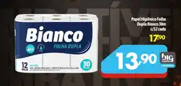 Supermercados Big Compra Papel Higiênico Folha Dupla Bianco 30m oferta