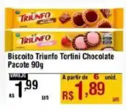 Max Atacadista Biscoito Triunfo Tortini Chocolate Pacote oferta