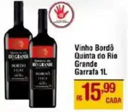 Max Atacadista Vinho Bordô Quinta do Rio Grande Garrafa oferta