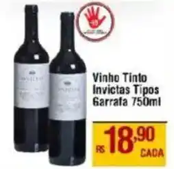 Max Atacadista Vinho Tinto Invictas Tipos Garrafa oferta
