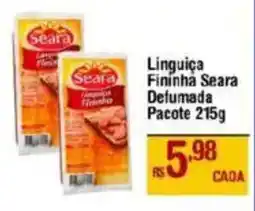 Max Atacadista Linguiça Fininha Seara Defumada Pacote oferta