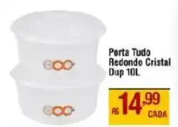 Max Atacadista Porta Tudo Redondo Cristal Dup oferta