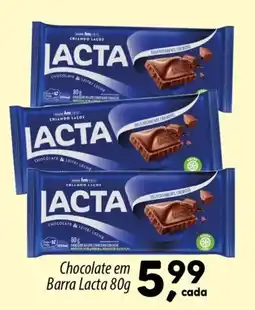 Asun Chocolate em Barra Lacta oferta
