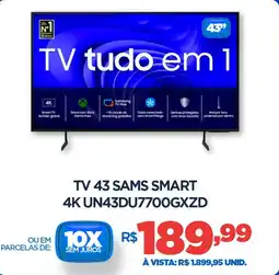 DB Supermercados Tv 43 sams smart 4k UN43DU7700GXZD oferta