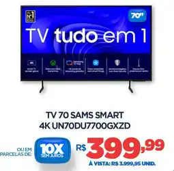 DB Supermercados Tv 70 sams smart 4K UN70DU7700GXZD oferta