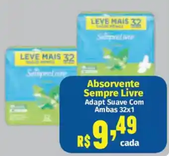 Supermercados Mateus Absorvente Sempre Livre oferta