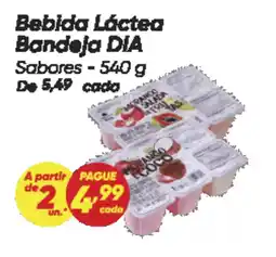 Dia Bebida láctea bandeja dia sabores oferta