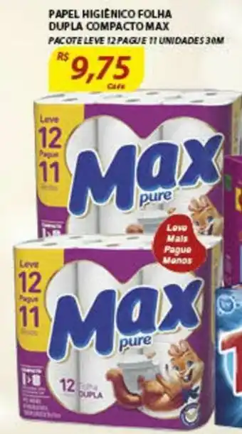 Assaí Atacadista Papel Higiénico Folha Dupla Compacto max oferta