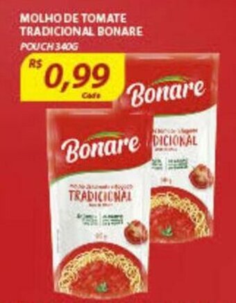 Assaí Atacadista Molho de Tomate Tradicional Bonare 340g oferta