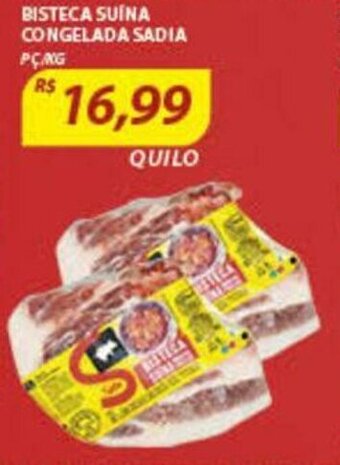 Assaí Atacadista Bisteca Suina Congelada Sadia 1kg oferta