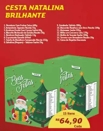 Assaí Atacadista Cesta Natalina Brilhante oferta