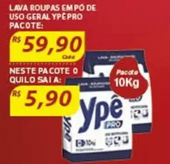 Assaí Atacadista Lava roupas em po de Uso Geral Ype Pro pacote oferta