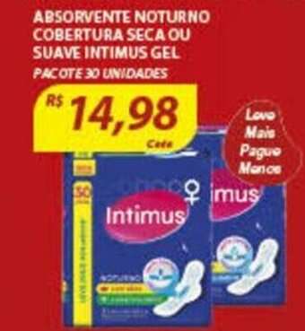 Assaí Atacadista Absorvente Noturno Cobertura Seca ou Suvae Intimus Gel oferta