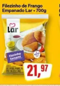 Rede Supermarket Filezinho de Frango Empanado Lar - 700g oferta