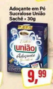 Rede Supermarket Adoçante em Pó Sucralose União Sachê oferta