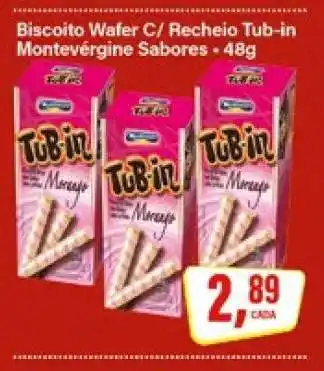 Rede Supermarket Biscoito Wafer C/ Recheio Tub-in Montevérgine Sabores oferta