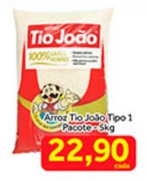 Shibata Supermercados Arroz Tio Joao tipo 1 pacote 5kg oferta
