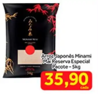 Shibata Supermercados Arroz Japones Minami Mai Reserva Especial pacote 5kg oferta