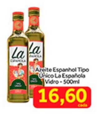 Shibata Supermercados Azeite Espanhol Tipo Unico La Espanola Vidro 500ml oferta