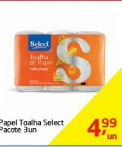 Tenda Atacado Papel toalha select 3 un oferta