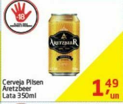 Tenda Atacado Cerveja pilsen aretzbeer 350ml oferta
