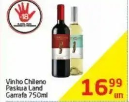 Tenda Atacado Vinho chileno paskua land 750ml oferta
