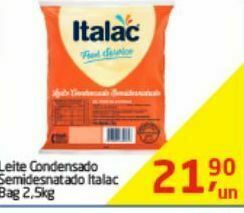 Tenda Atacado Leite condensado semidesnatado italac 2.5kg oferta