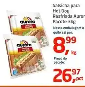 Tenda Atacado Aurora - salsicha para hot dog resfriada oferta