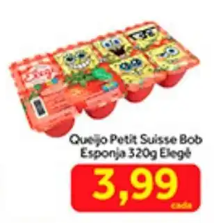 Shibata Supermercados Queijo Petit Suisse Bob Esponja Elege 320g oferta