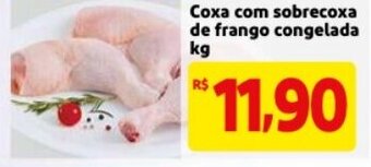 Mercado Extra Coxa com Sobrecoxa de frango Congelada 1kg oferta