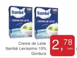 Mineirão Atacarejo Creme de Leite Itambé Levíssimo 10% Gordura oferta