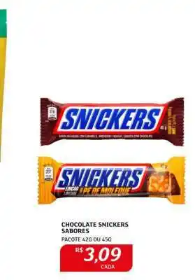 Assaí Atacadista Chocolate Snickers Sabores oferta